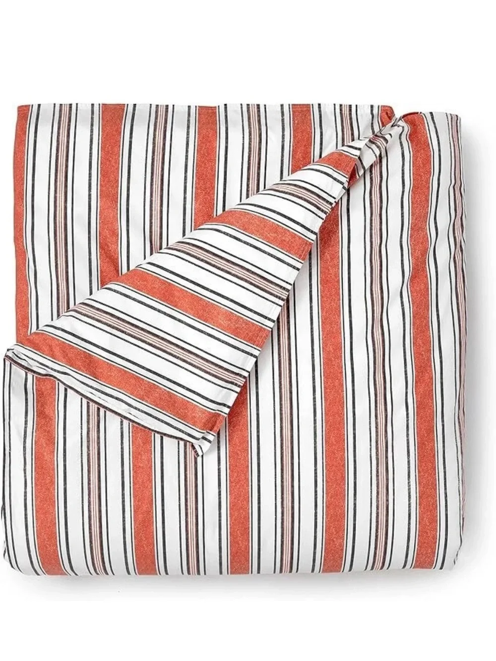 Martha Stewart 3Pc Duvet Cover set 100% organic cotton Queen/King